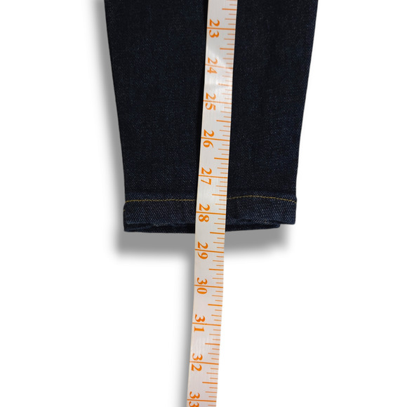EUC Everlane Way-High Clean Front Organic Cotton Skinny Jeans Sz 26x28.50 Indigo - Picture 14 of 16